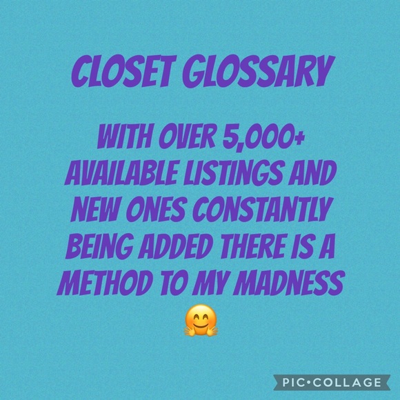 Closet glossary 🤩 - Picture 1 of 1